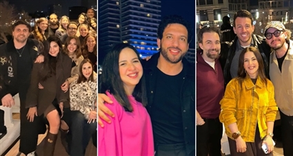 شريف رمزي ودنيا سمير غانم ورامي رضوان وإيمي سمير غانم وحسن الرداد وهشام ماجد