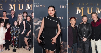 مي الغيطي في العرض الخاص ل Lee Cronin's The Mummy بكاليفورنيا 
