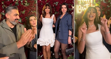 داليا مصطفى تحتفل بعيد ميلادها بحضور مجموعة من الفنانين منهم ياسر جلال ودينا فؤاد وإيمي سالم والمذيعة هبة الأباصيري وسهير جودة