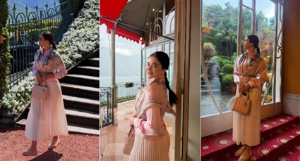 يارا السكري في بحيرة كومو