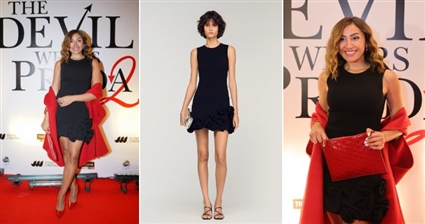 دينا الشربيني وفستانها