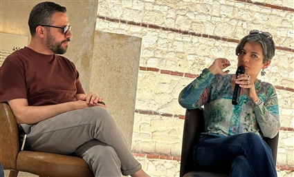 مريم نعوم في جلسة حوارية