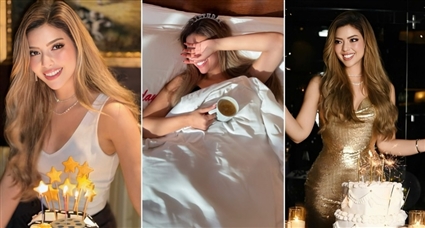 ميرنا جميل تشارك جمهورها صور عيد ميلادها ... احتفالين يفصل بينهما يومين