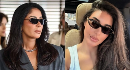ياسمين صبري ومنى زكي بنفس النظارة