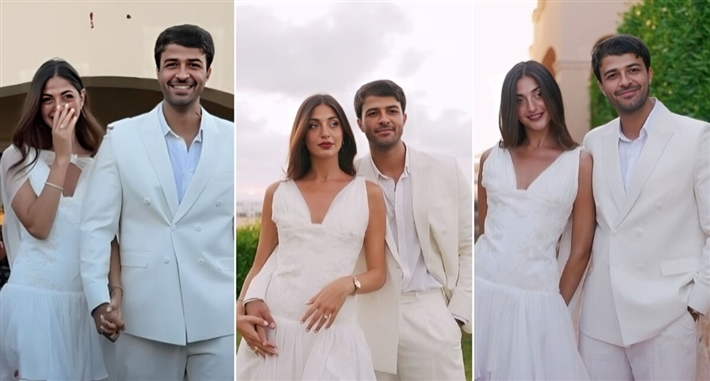 دونا إمام وعمر إسماعيل يحتفلان بعقد قرانها