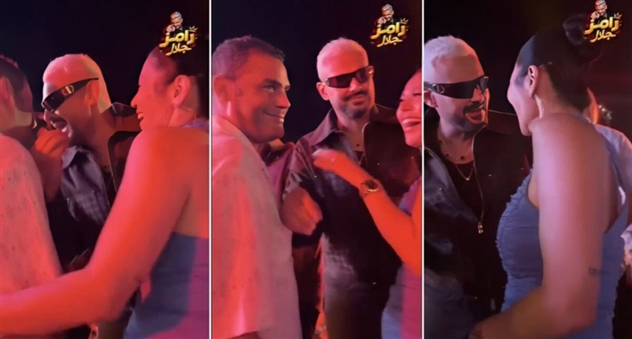 رامز جلال ولقاء الخميسي ومحمد عبد المنصف