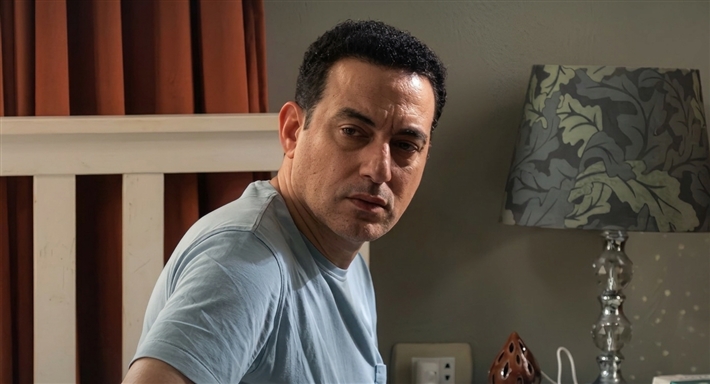 الفنان دياب في مشهد من مسلسل "بنج كلي"