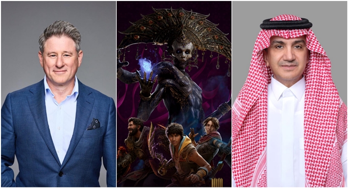 وليد بن إبراهيم آل إبراهيم، رئيس مجلس إدارة مجموعة MBC ومايك سنيسبي، الرئيس التنفيذي لمجموعة MBC يطلقان "استوديو الألعاب"