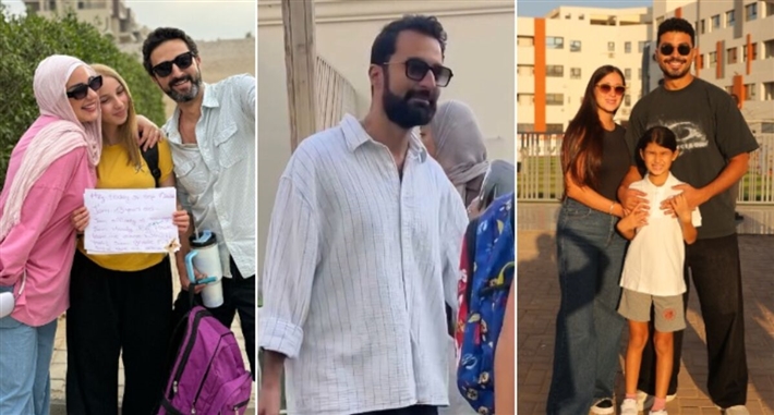النجوم مع أولادهم في أول يوم مدرسة