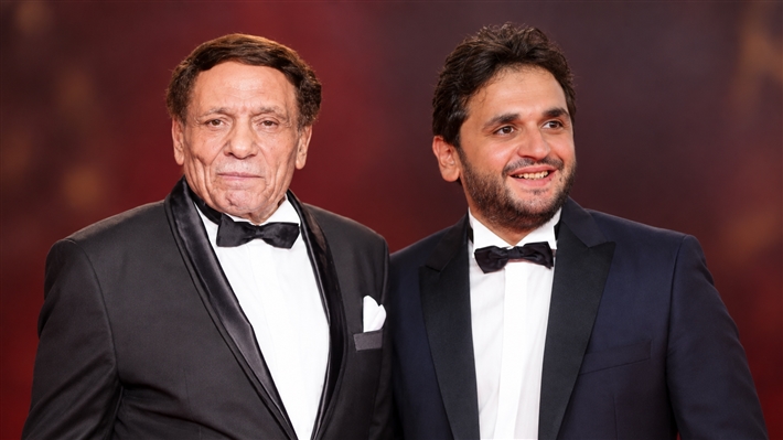 مصطفى خاطر وعادل إمام