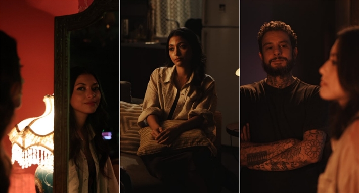 مي الغيطي وأحمد الفيشاوي من كوالس تصوير فيلم "مكنتش حفلة"