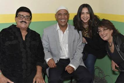 سماح أنور وإيمي سمير غانم وأشرف عبد الباقي وسمير غانم 