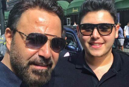 عاصي الحلاني وابنه الوليد.