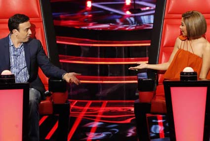 شرين وصابر الرباعي في برنامج The Voice