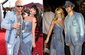 كاتي بيري مع ريف راف في إطلالة مشابهة ببريتني سبيرز مع جستين تيمبرليك