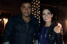 دياب مع منى زكي