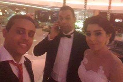 أيتن عامر بفستان الزفاف