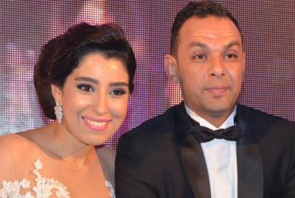 أيتن عامر مع عريسها محمد عز العرب