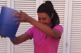 أروى جودة تستعد لتحدي الثلج