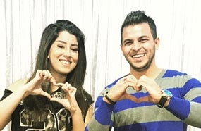 محمد رشاد وأيتن في كواليس التصوير