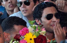 أحمد لحظة وصوله