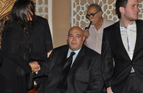 مروة حسين بجانب زوجها عماد الدين أديب