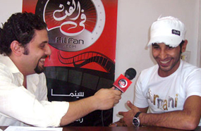 أحمد سعد مع محمد عاشور - تصوير : ياسمين السماحي