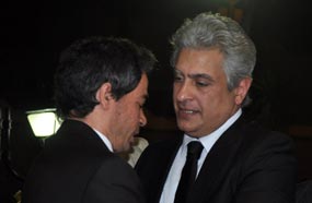 الإعلامي وائل الإبراشي يعزي أحمد المسلماني في وفاة والدته