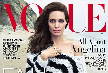 أنجيلينا جولي على غلاف مجلة Vogue لنوفمبر 2015