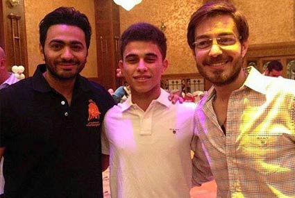 أحمد زاهر وتامر حسني في العقيقة