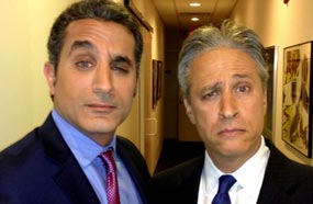 جون ستيوارت مع باسم يوسف