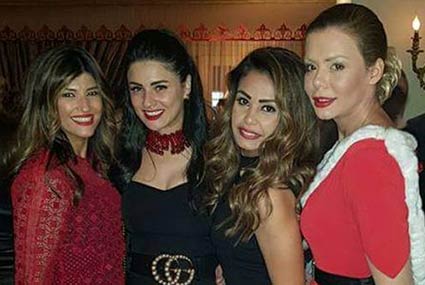 إيمي سالم‎ ونسرين إمام ونهى عبد العزيز وزوجة خالد سليم.