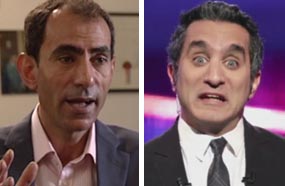 باسم يوسف ويسري فودة