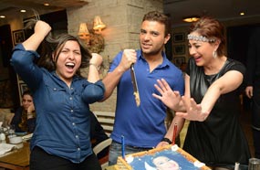 رامي صبري ومي كساب ومرح مع بسمة وهبة 