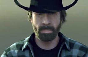 تشاك نوريس يتحدى فان دام