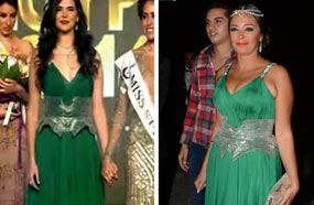 ظهور الفستان مرتين في المسابقة يطرح السؤال: &quot;هو إيجاره كم؟&quot;