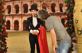 ديانا حداد بإحدى شخصيات الكليب