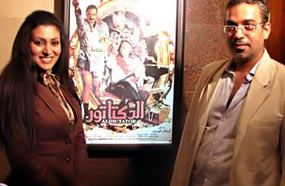 مايا نصري وإيهاب لمعي في العرض الخاص لفيلم "الدكتاتور"