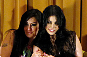 هيفاء وهبي وغادة عبد الرازق في المؤتمر الصحفي لفليم &quot;دكان شحاته&quot;