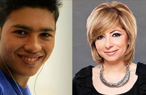 لميس الحديدي ومحمد شاهين