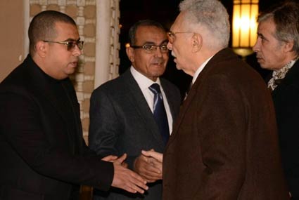 عبد الرحمن ابو زهرة في عزاء أحمد راتب