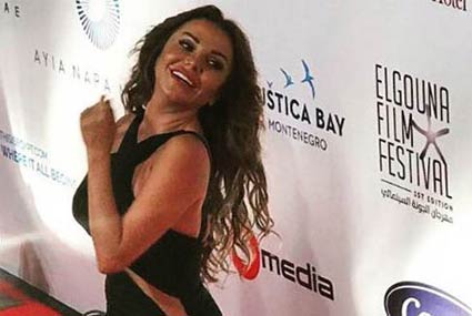  رزان مغربي في افتتاح مهرجان الجونة السينمائي