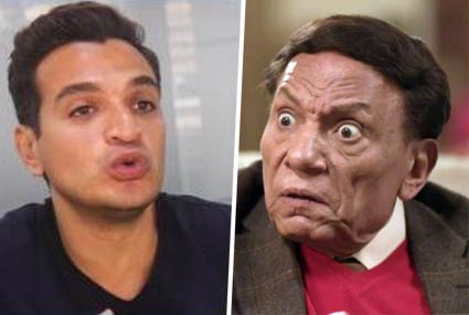 عادل إمام والمذيع شريف نور 