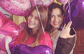 إيمي سمير غانم تحتفل بعيد ميلاد ابنة حسين فهمي