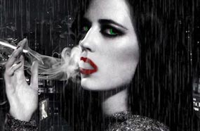 إيفا جرين على بوستر فيلم Sin City: A Dame to Kill For