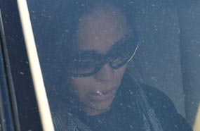 داليا البحيري داخل السيارة