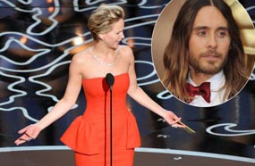 جينفر لورانس مستاء من ضحك جاريد ليتو وأسرته أثناء ظهورها على المسرح