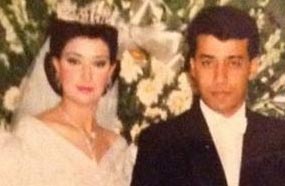 غادة عبد الرازق في زفافها على والد ابنتها روتانا