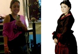 مي كساب قبل وبعد فقدانها للوزن الزائد