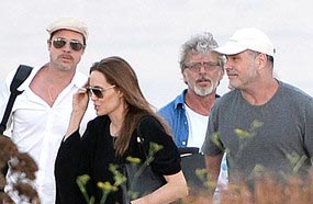 أنجلينا وبراد في رحلتهما إلى مالطا